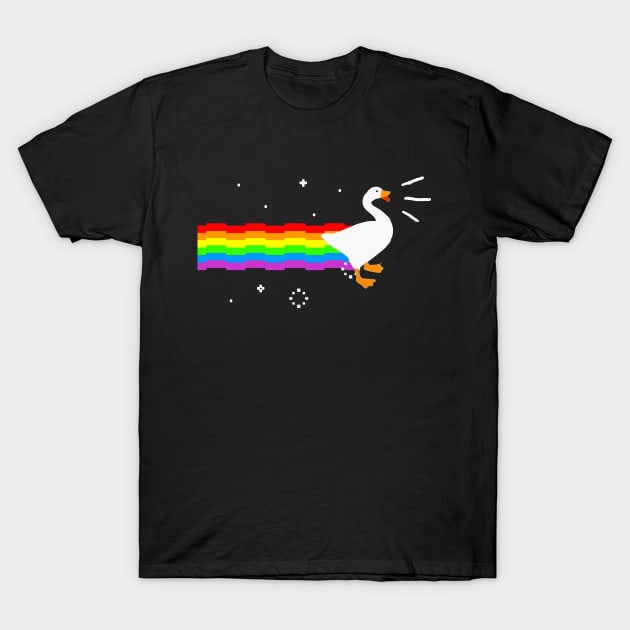 Honk Goose Nyan Cat T-Shirt by Nova5